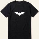Batman White Bat Logo Black T-Shirt
