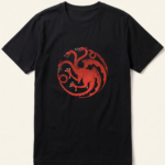 House Targaryen Red Dragon Black T-Shirt