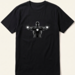 Iron Man Repulsor Blast Black T-Shirt