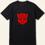 Transformers Red Autobot Logo Black T-Shirt