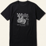 Vintage Motorcycle Racing Black T-Shirt