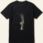 Wolverine Raised Claws Black Graphic T-Shirt