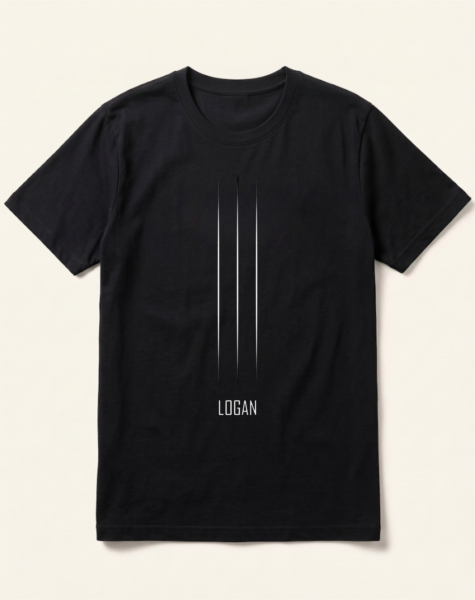 black-wolverine-claw-marks-tshirt Logan Three Claw Marks Black T-Shirt - Image 1